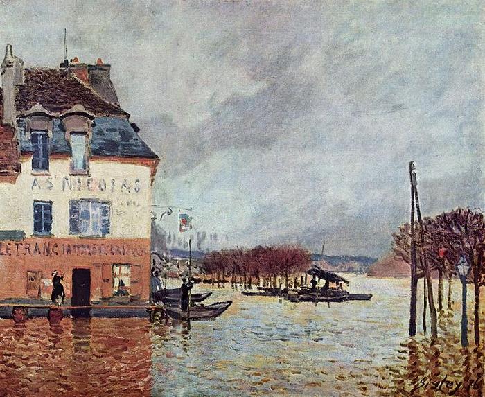 Alfred Sisley L inondation Port Marly china oil painting image